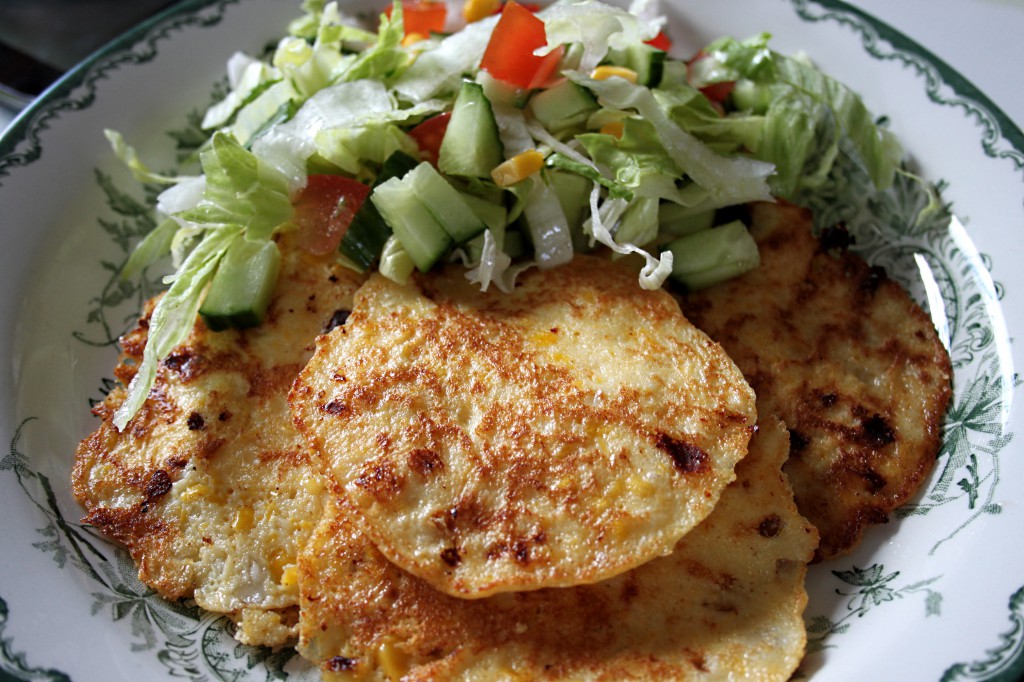 Glutenfria keso och majsplättar