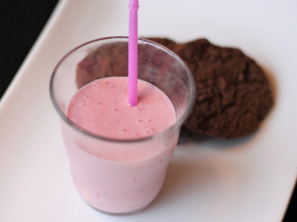 Lyxig hallonsmoothie